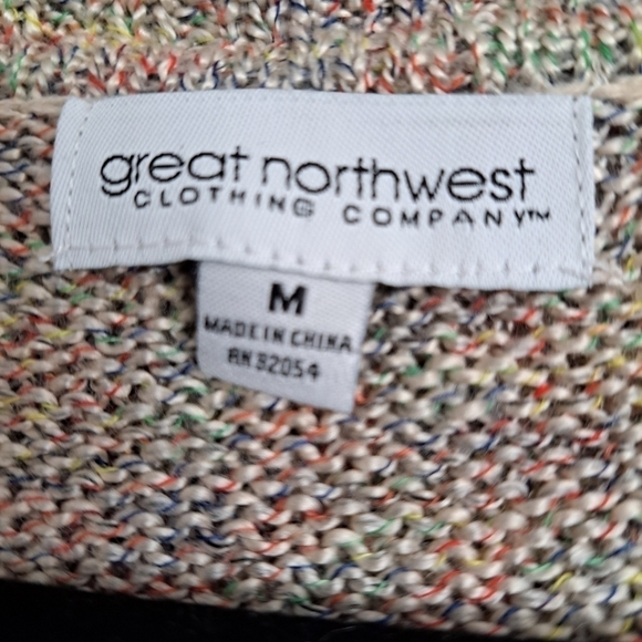 Great Northwest Clothing Co. Zip Up Sweater Size M - Picture 5 of 5